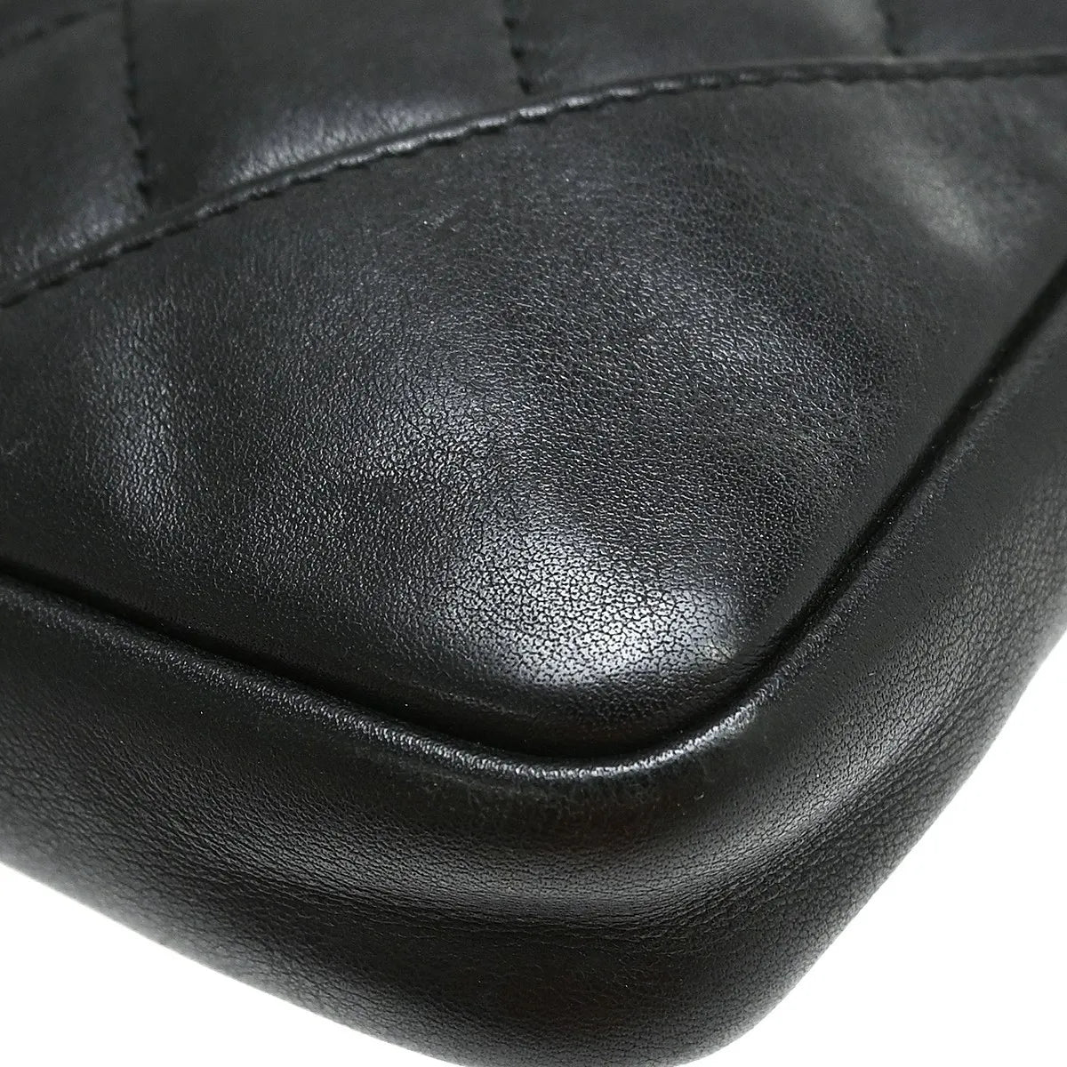 Chanel Cambon Crossbody Bag Quilted Leather Black Leather Shoulder Bag Bag (Pre-Owned)