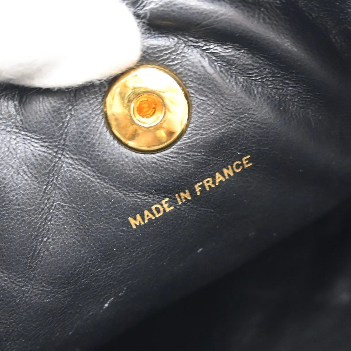 Chanel Vintage Cc Pocket Quilted Lambskin Black Leather Backpack Bag (Pre-Owned)