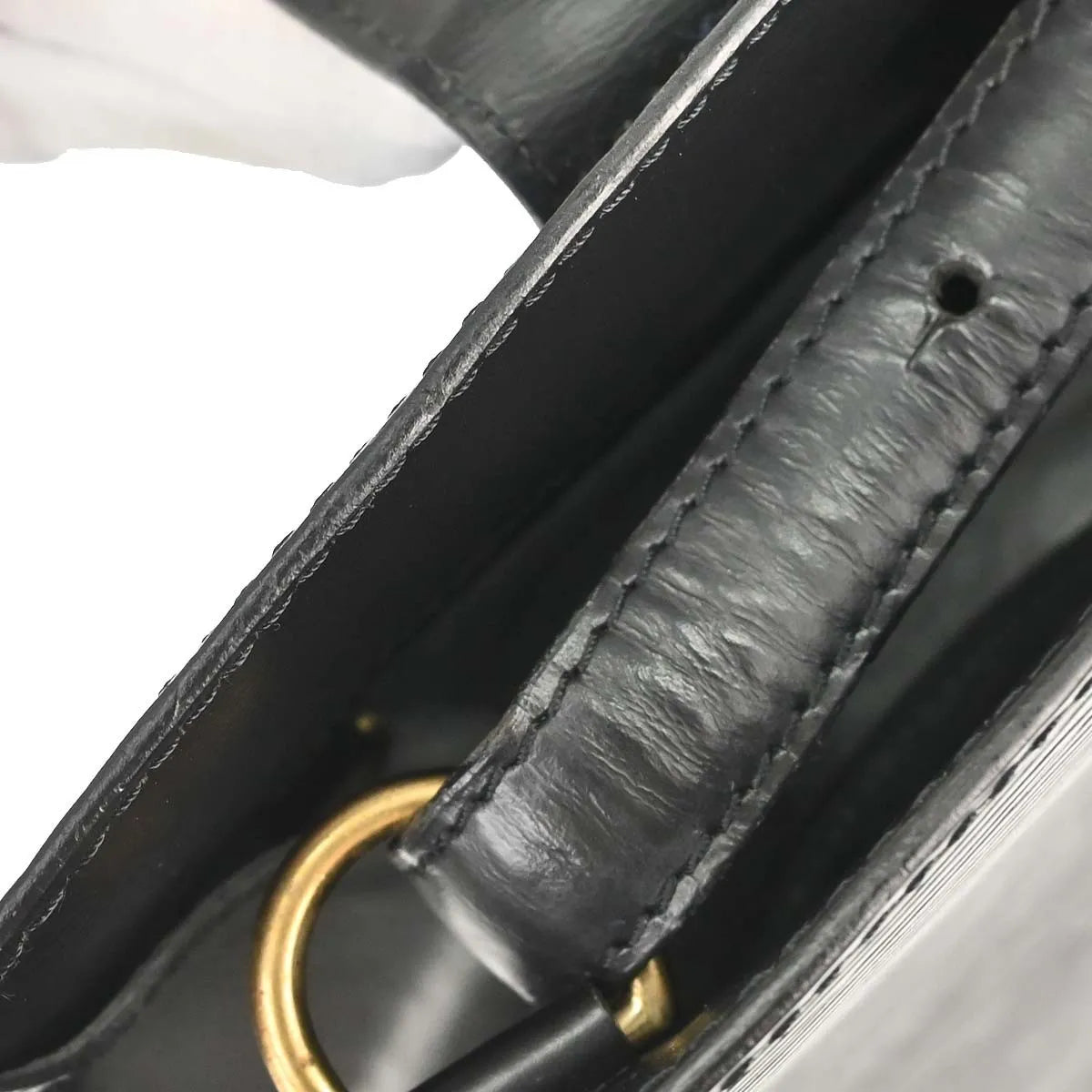 Louis Vuitton Cluny Leather Black Leather Shoulder Bag Bag (Pre-Owned)
