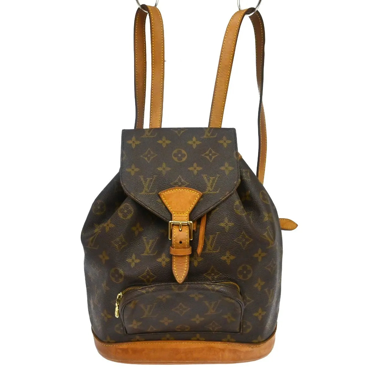 Louis Vuitton Montsouris Backpack Monogram Canvas Brown Canvas Backpack Bag (Pre-Owned)