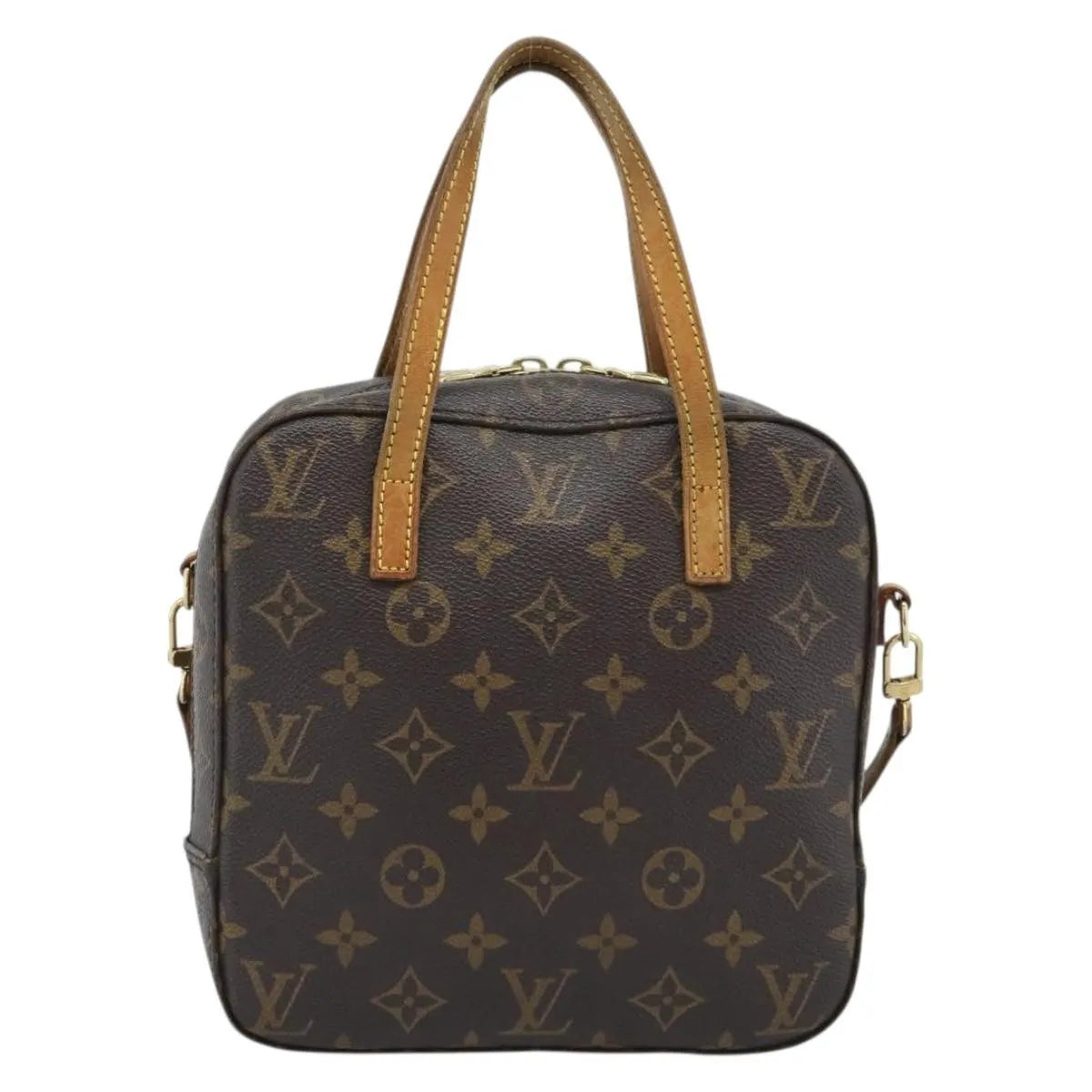 Louis Vuitton Spontini Monogram Canvas Brown Canvas Handbag (Pre-Owned)