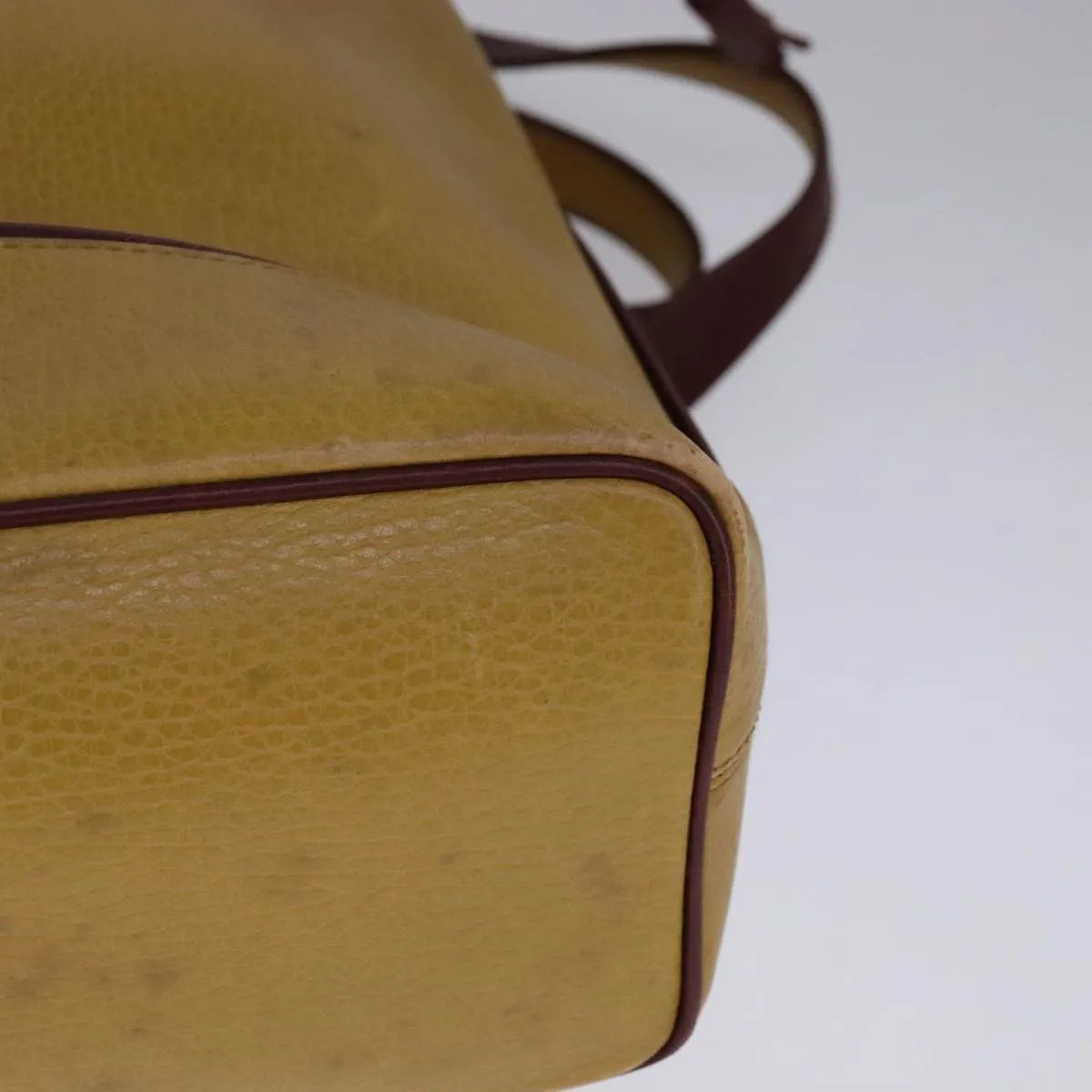 Cartier Must De Cartier Seau Leather Yellow Leather Shoulder Bag Bag (Pre-Owned)