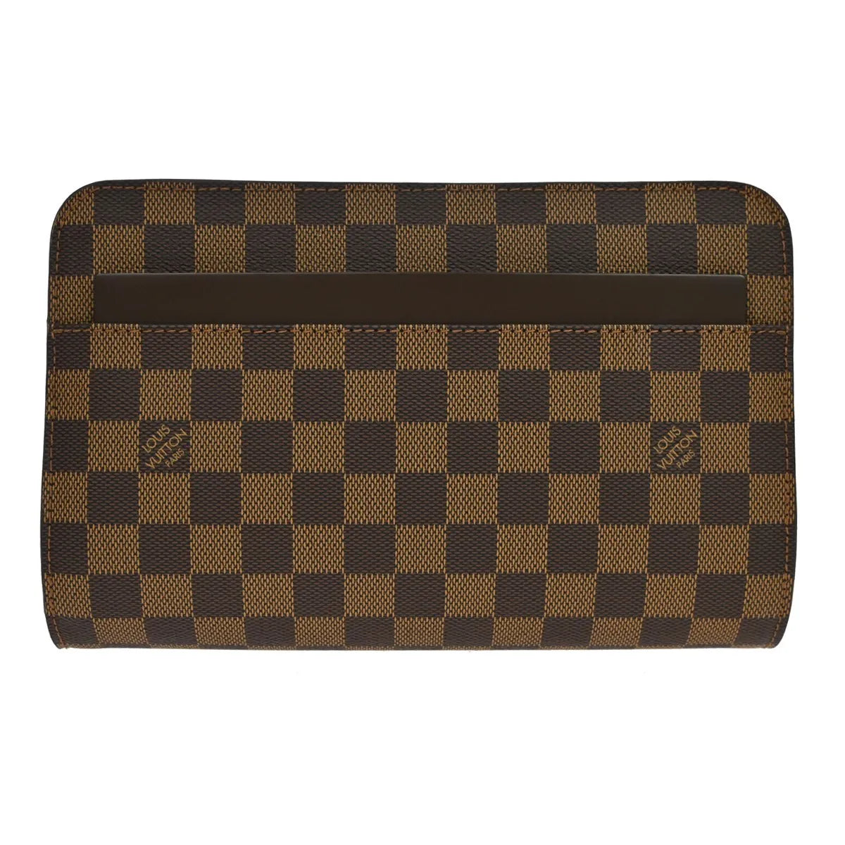 Louis Vuitton Pochette Saint Louis Damier Ebene Brown Canvas Clutche & Pouche Bag (Pre-Owned)