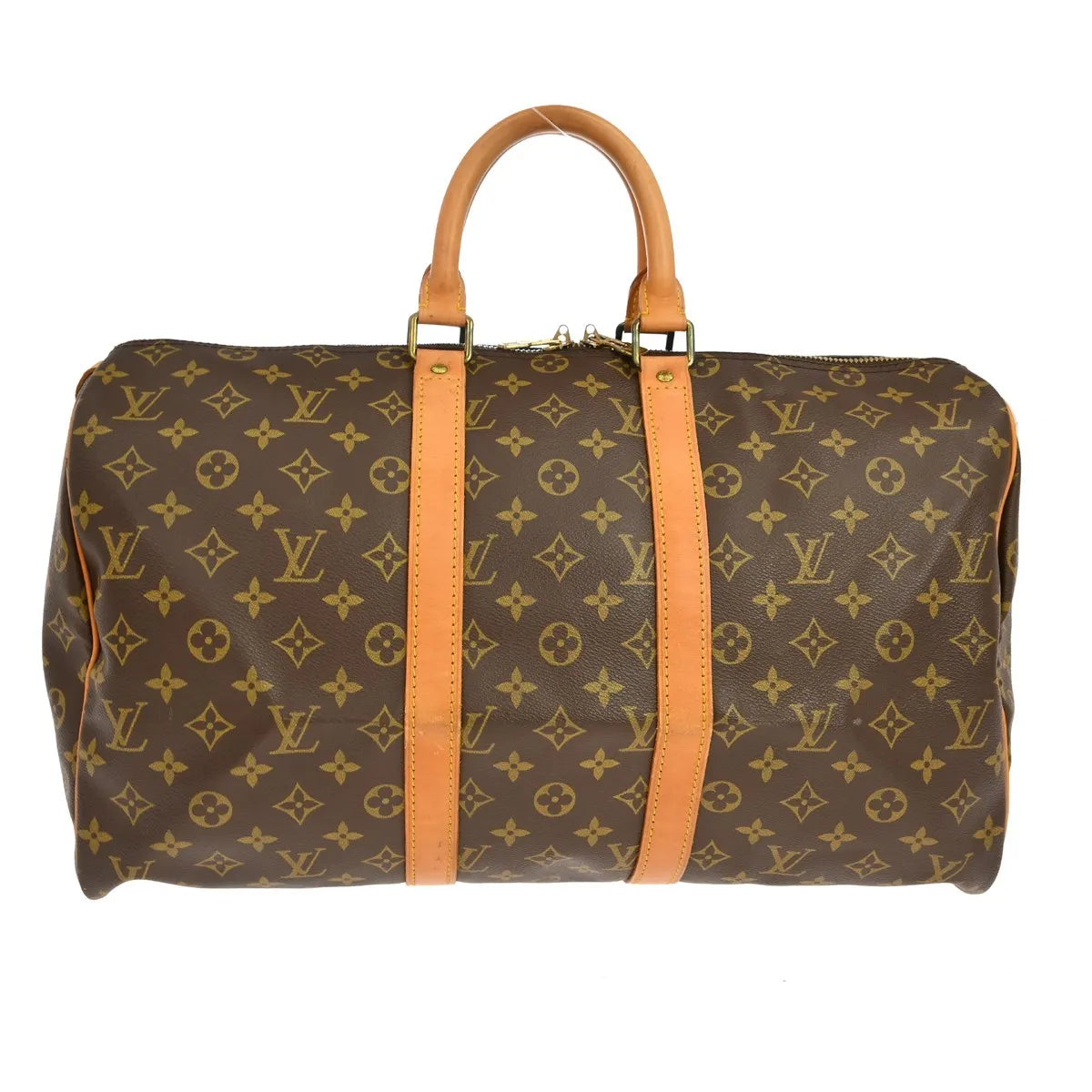 Louis Vuitton Keepall Monogram Brown Canvas Travel Bag Bag (Pre-Owned)
