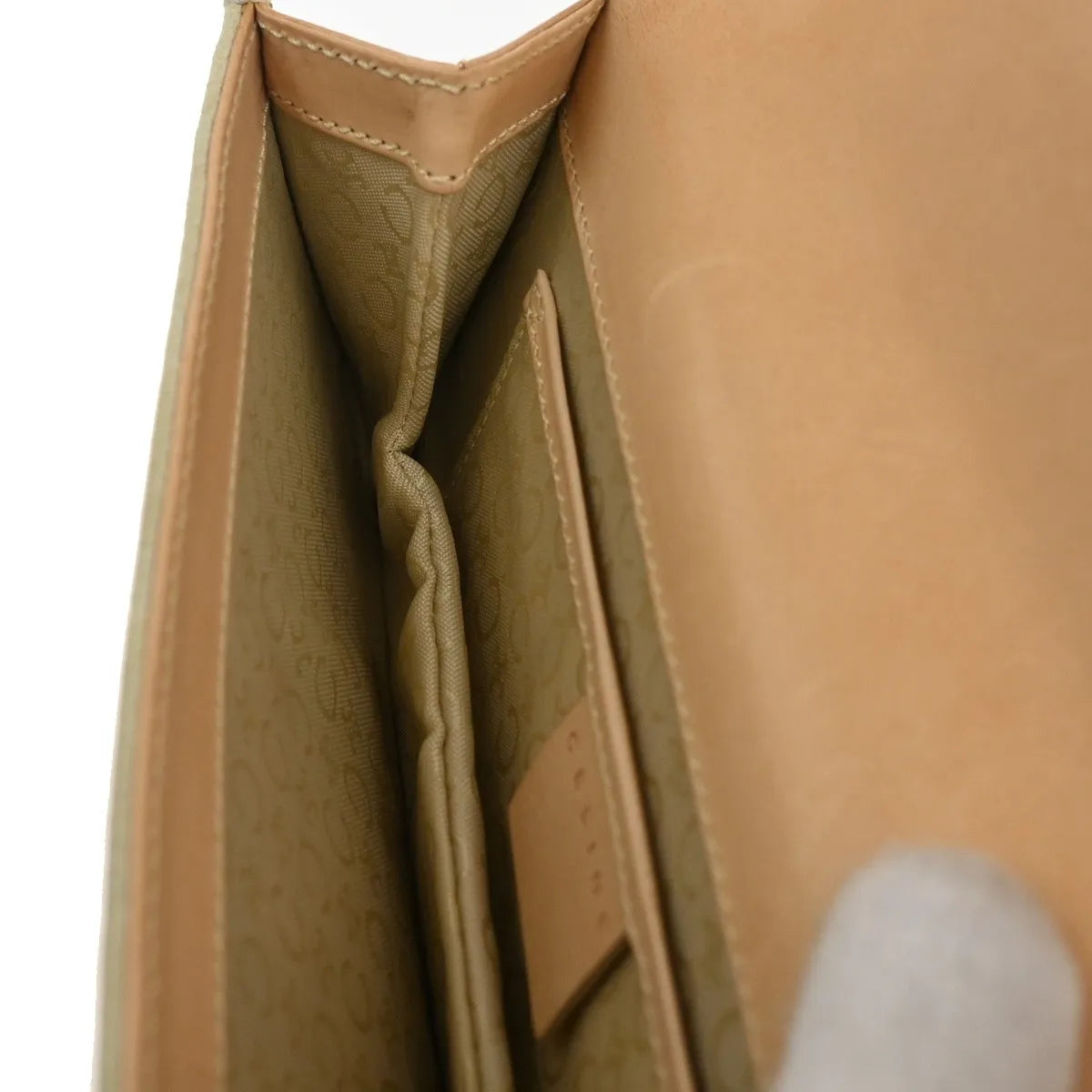 Celine C Macadam Shoulder Suede Beige Suede Clutche & Pouche Bag (Pre-Owned)