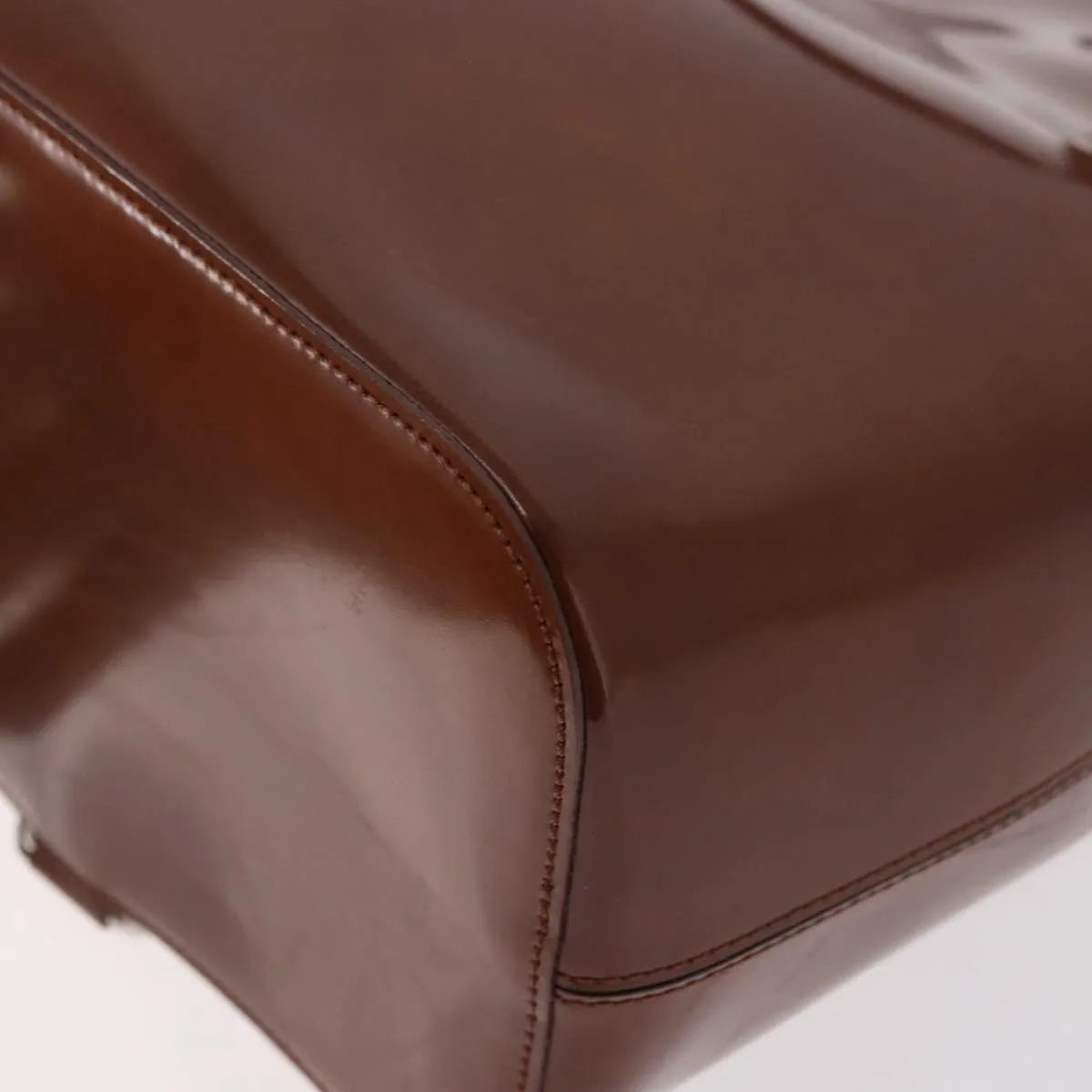 Cartier Panthère Patent Leather Brown Patent_Leather Backpack Bag (Pre-Owned)