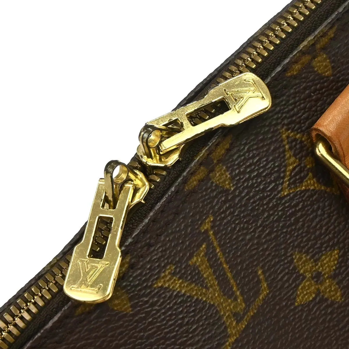 Louis Vuitton Alma Monogram Canvas Brown Canvas Handbag (Pre-Owned)