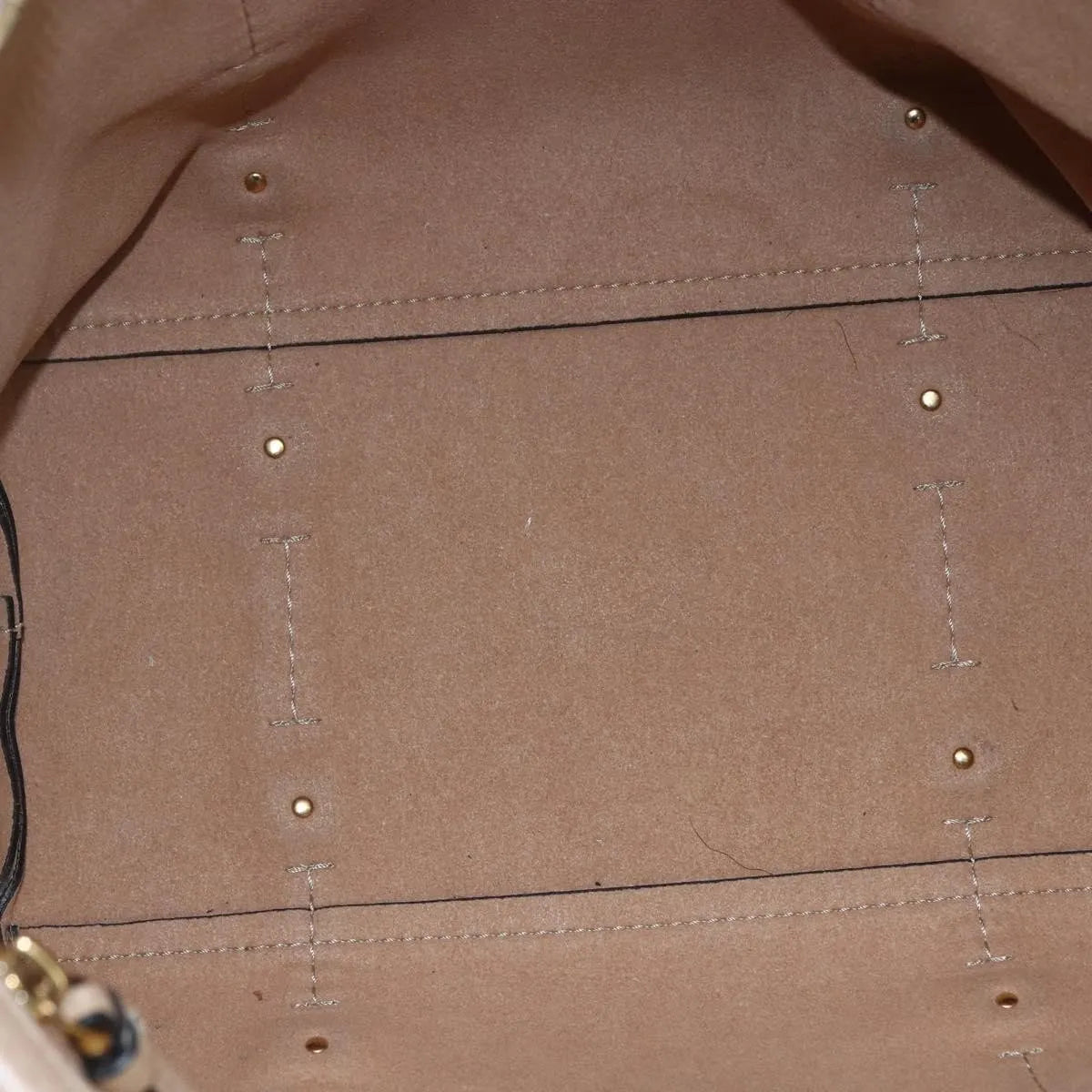Salvatore Ferragamo Vala Tote Leather Beige Leather Tote Bag Bag (Pre-Owned)