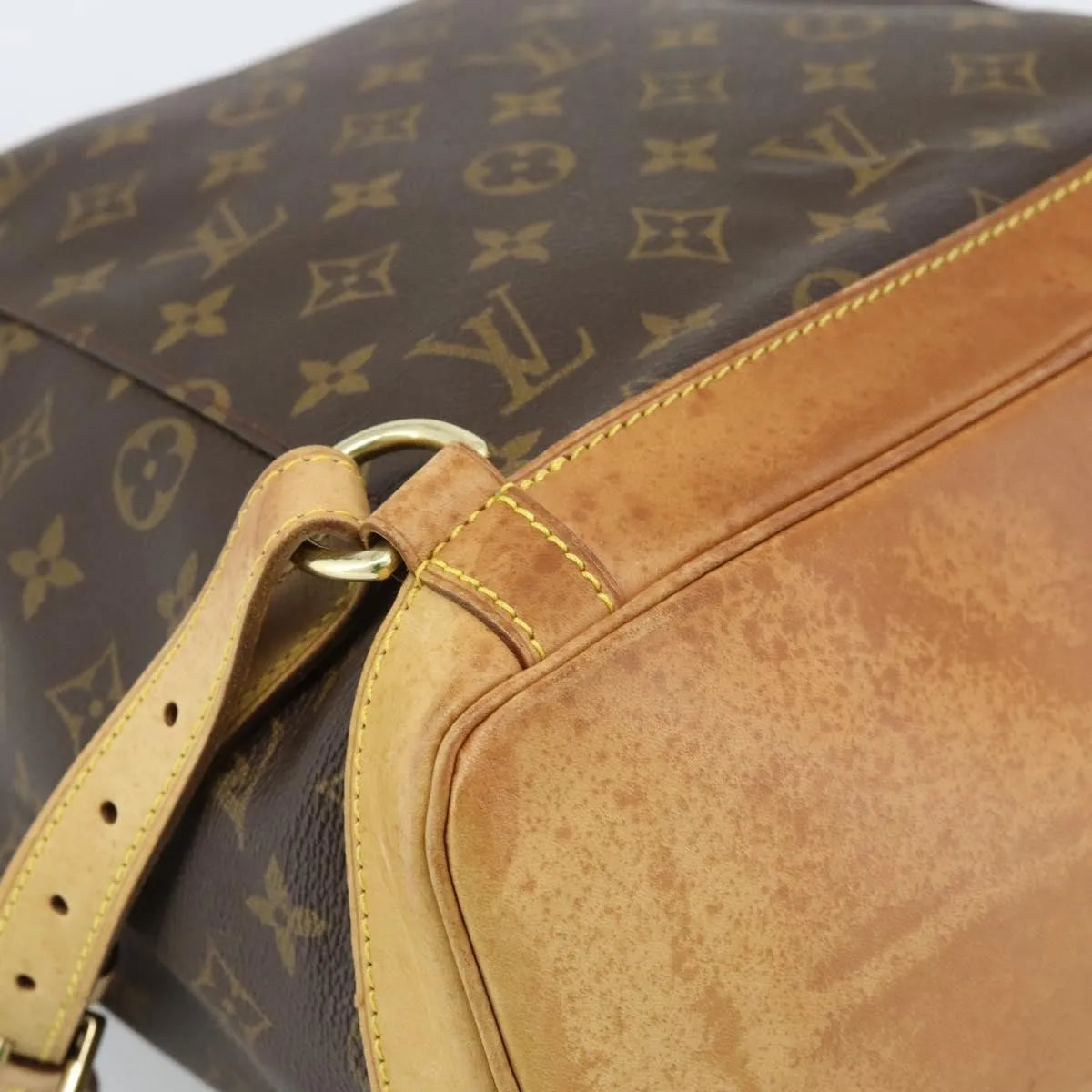 Louis Vuitton Vintage Montsouris Backpack Monogram Canvas Brown Canvas Backpack Bag (Pre-Owned)