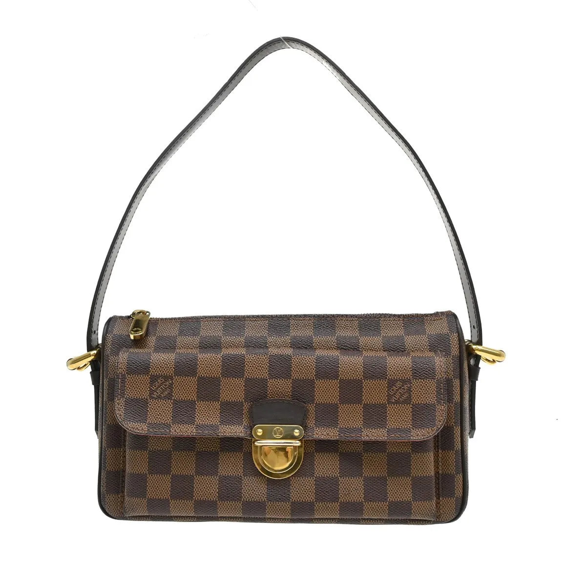 Louis Vuitton Ravello Damier Ebene Brown Canvas Shoulder Bag Bag (Pre-Owned)