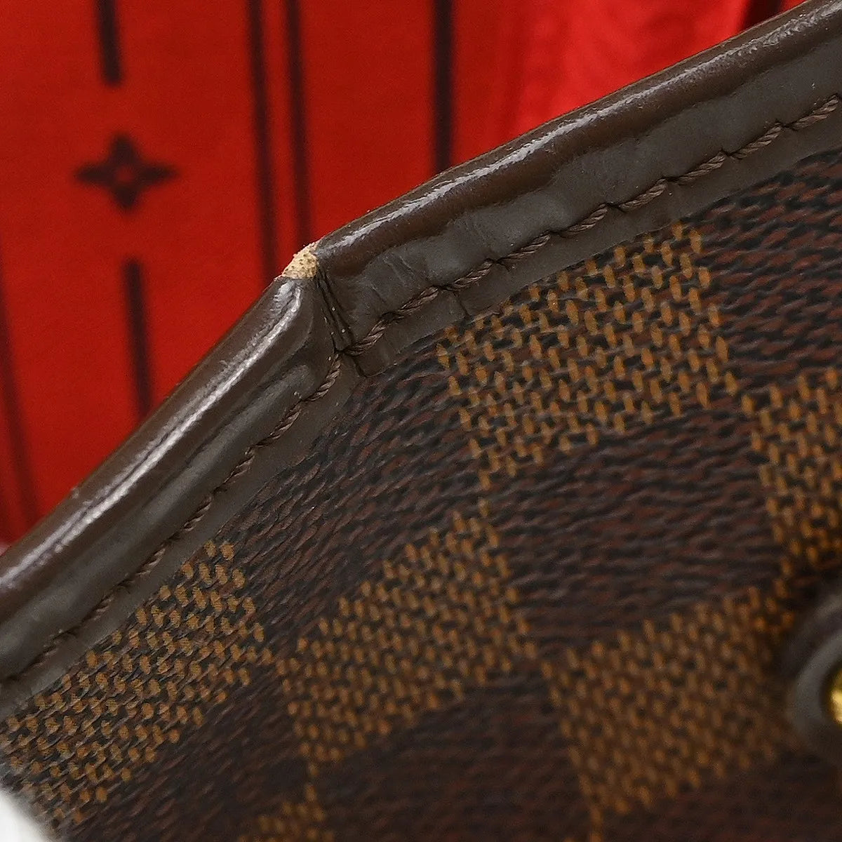 Louis Vuitton Neverfull Damier Brown Canvas Tote Bag Bag (Pre-Owned)