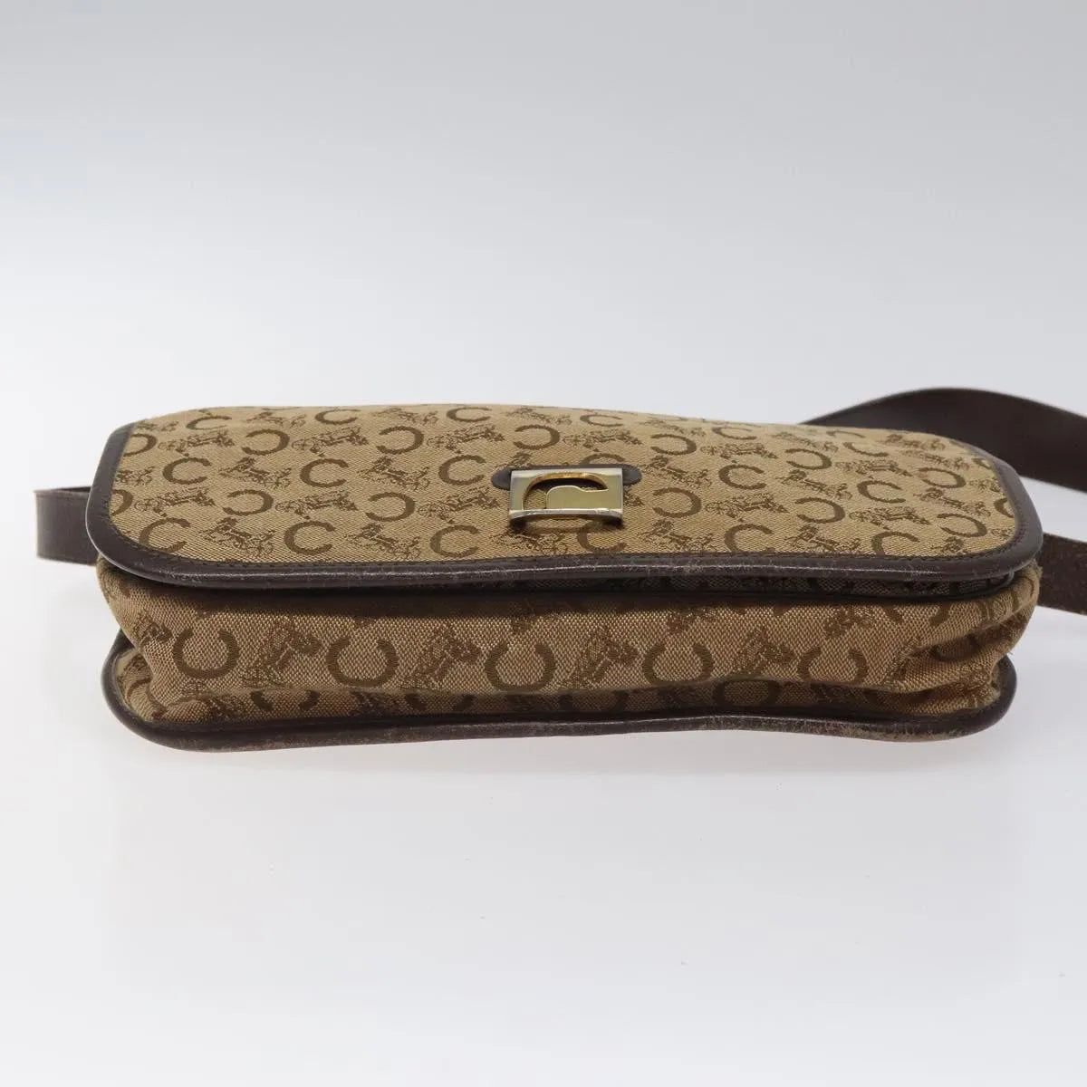 Celine C Sulky Canvas Brown Canvas Shoulder Bag Bag (Pre-Owned)