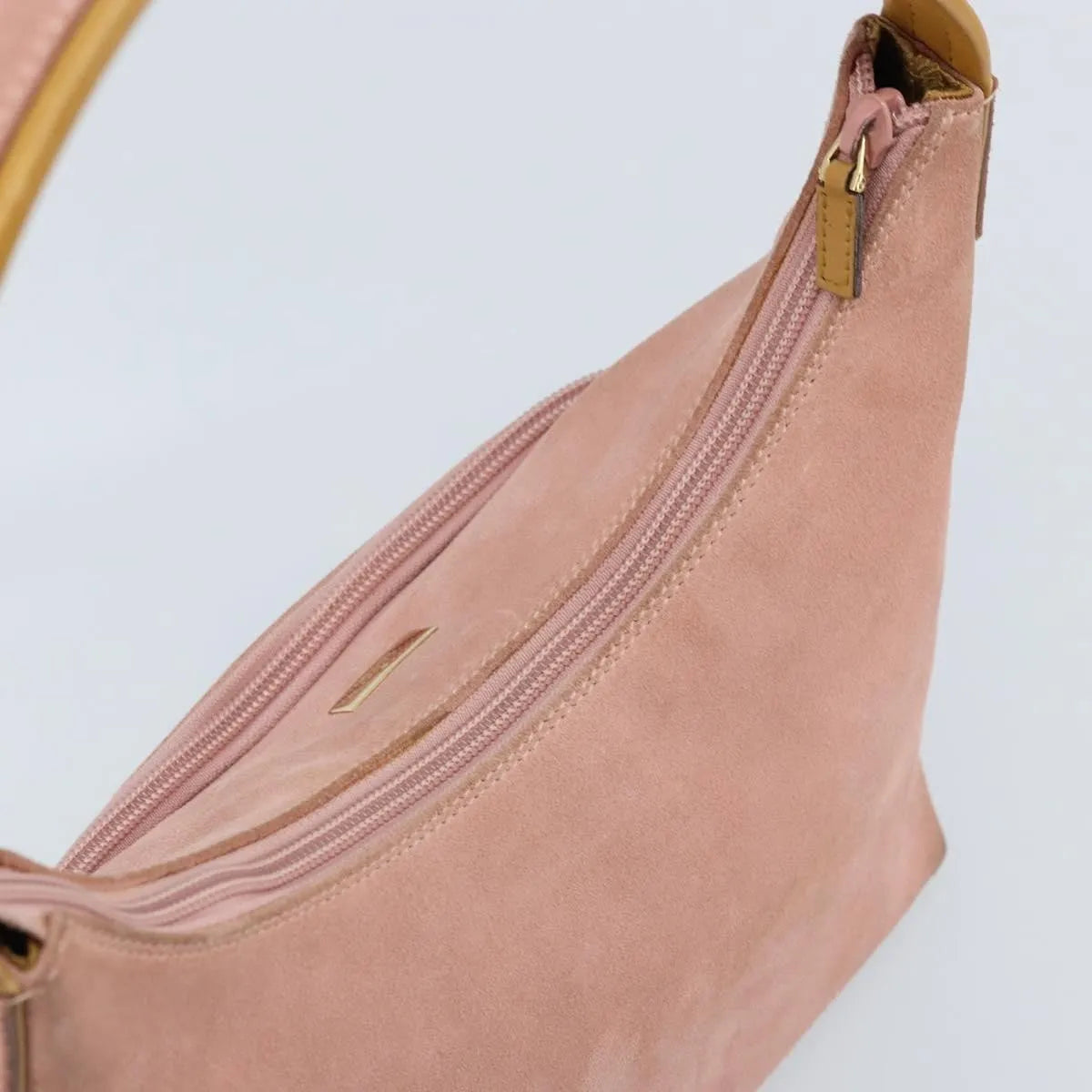 Gucci Vintage Suede Pink Suede Handbag (Pre-Owned)