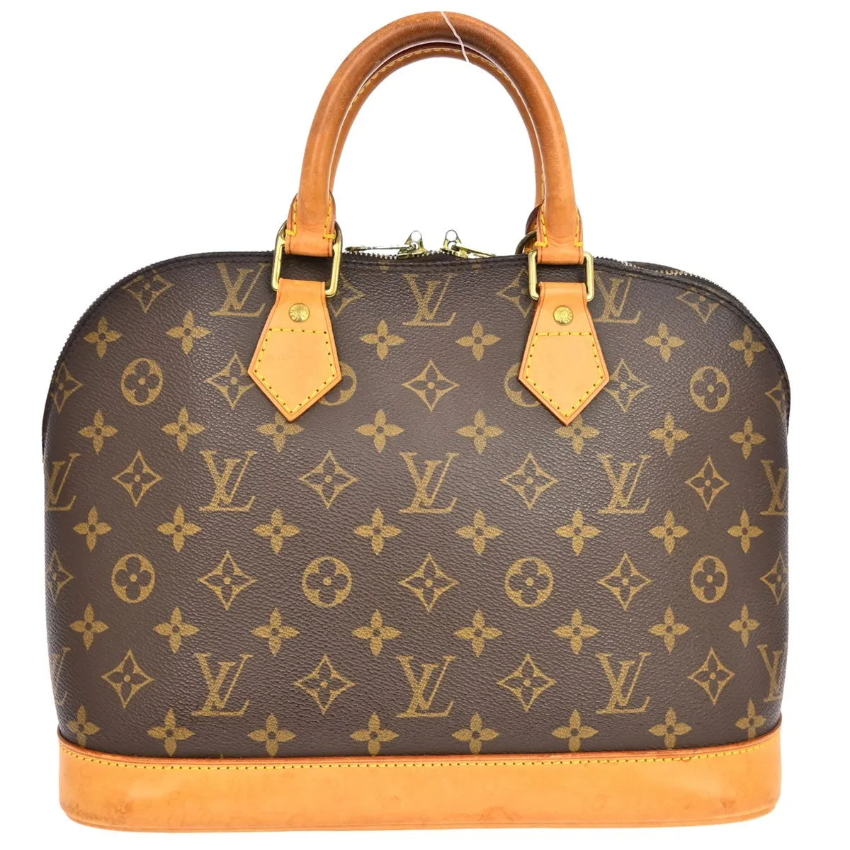 Louis Vuitton Alma Monogram Brown Canvas Handbag (Pre-Owned)