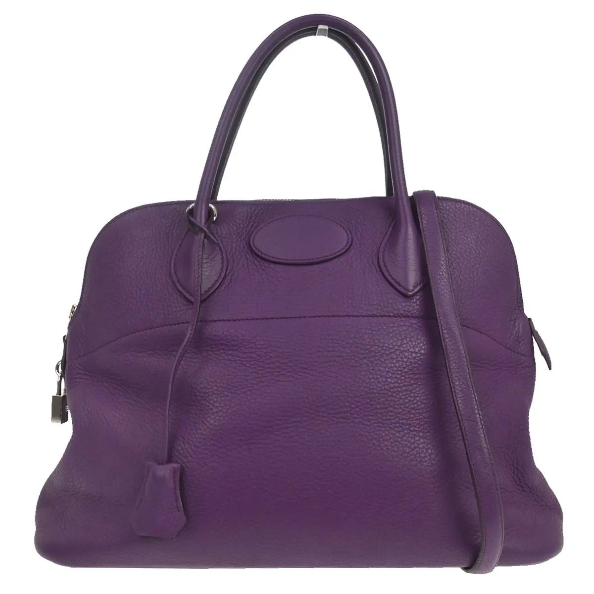Hermes Bolide Taurillon Purple Leather Handbag (Pre-Owned)