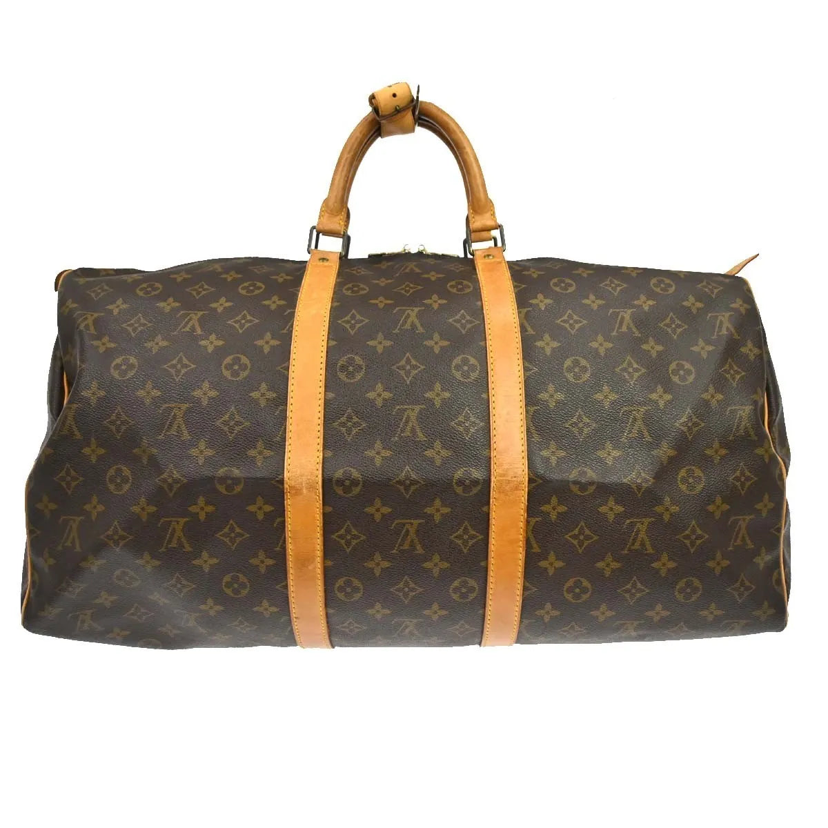 Louis Vuitton Keepall Bag Monogram Canvas Brown Canvas Travel Bag Bag (Pre-Owned)