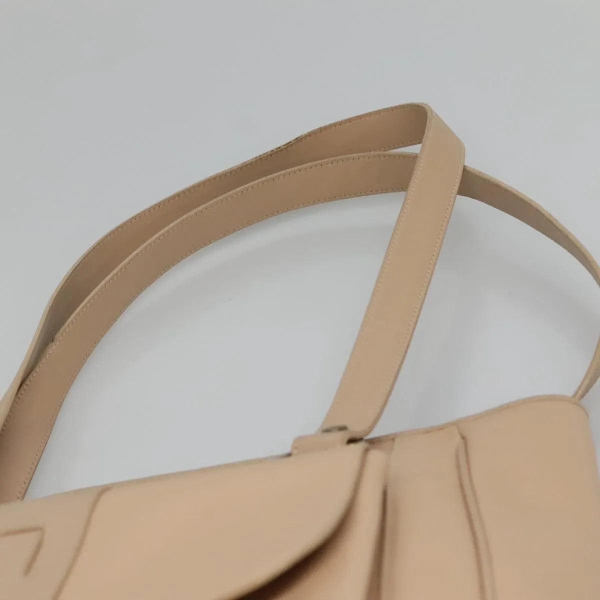 Bvlgari Vintage Leather Beige Leather Tote Bag Bag (Pre-Owned)