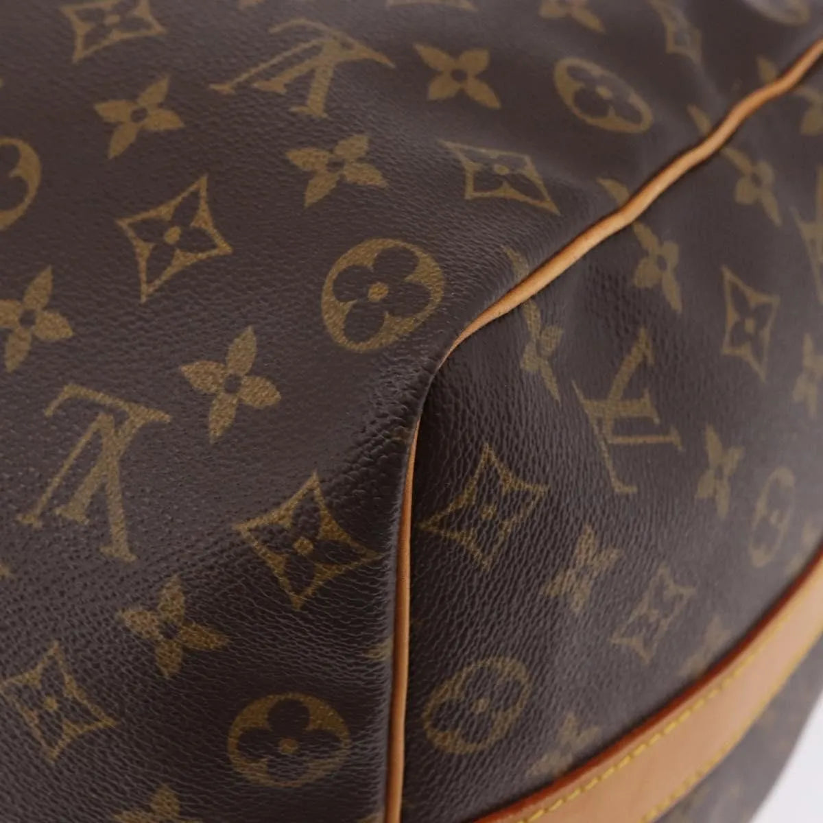 Louis Vuitton Keepall Bandoulière Monogram Brown Canvas Travel Bag Bag (Pre-Owned)