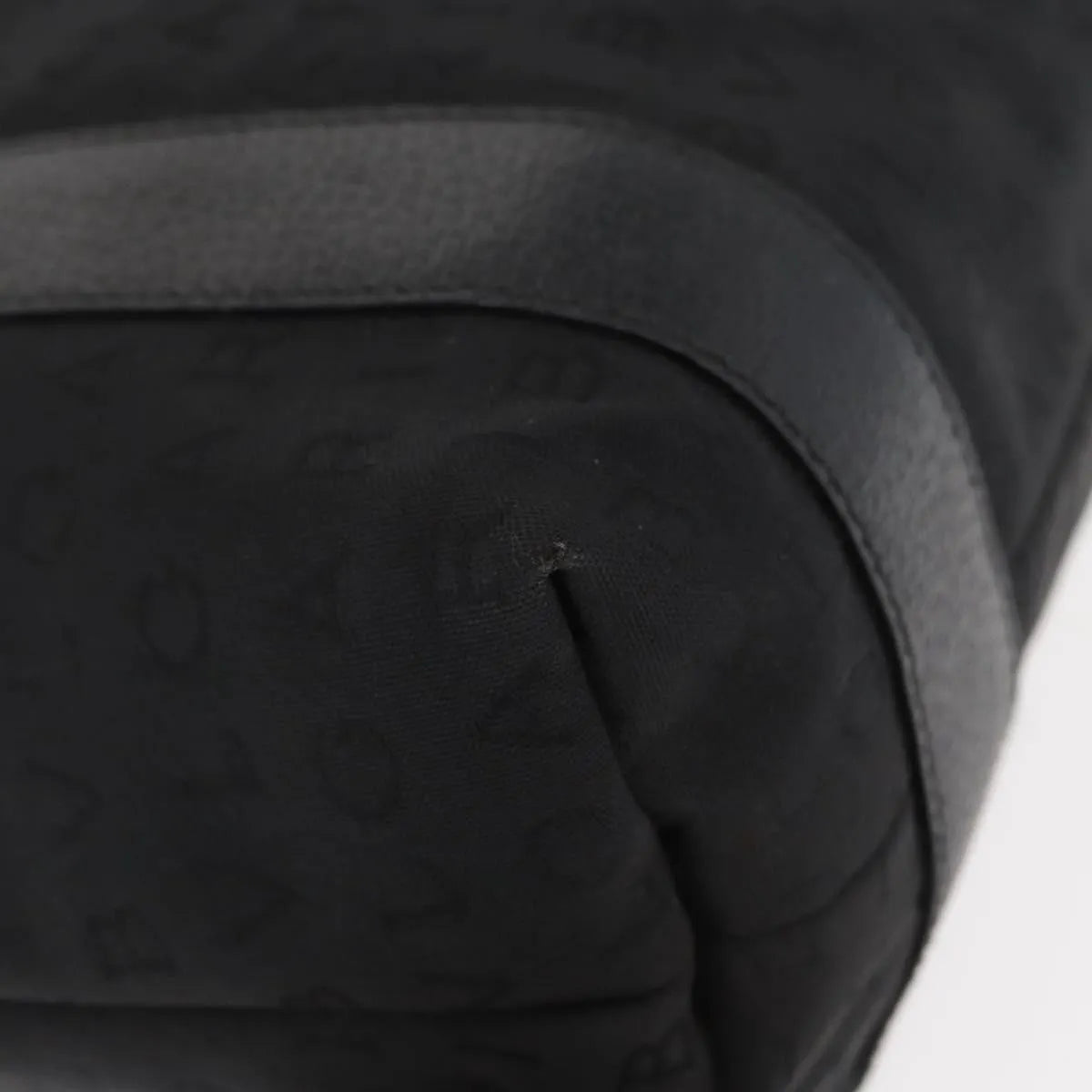 Bvlgari Logomania Canvas Black Canvas Tote Bag Bag (Pre-Owned)
