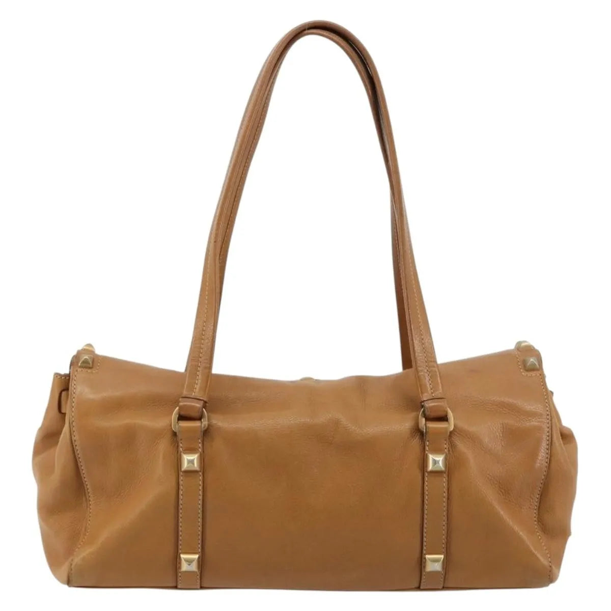 Prada Convertible Shopping Tote Saffiano Leather Saffiano Leather Beige Leather Tote Bag Bag (Pre-Owned)