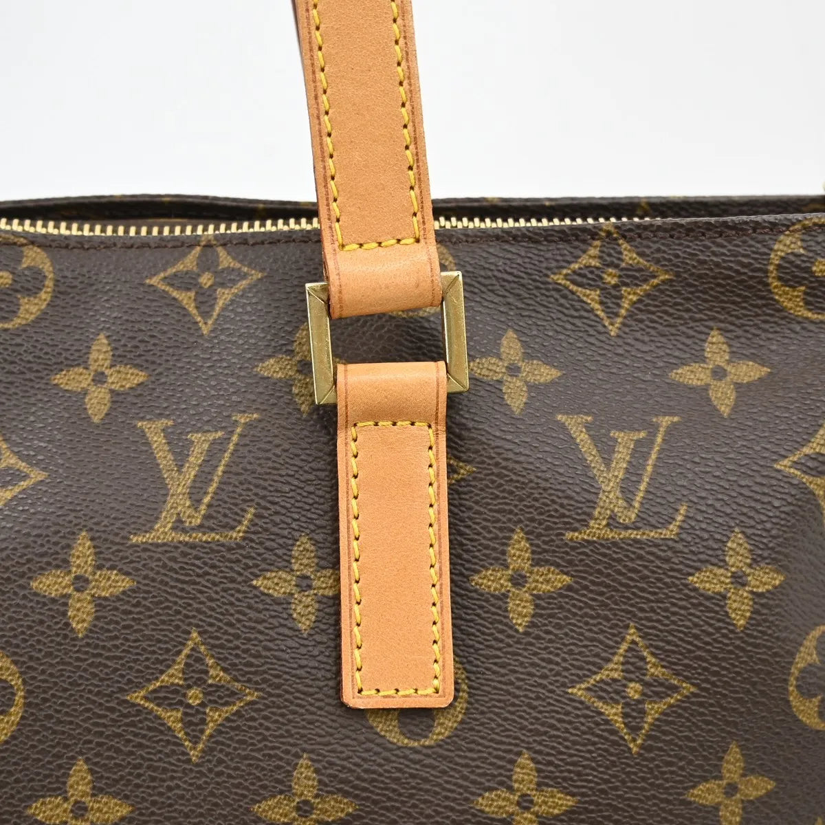 Louis Vuitton Cabas Mezzo Monogram Canvas Brown Canvas Tote Bag Bag (Pre-Owned)