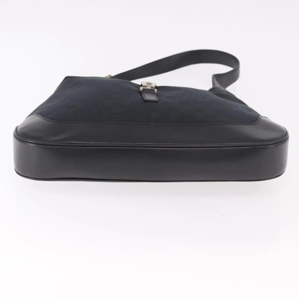 Gucci Vintage Jackie O Hobo Canvas And Leather Black Canvas Shoulder Bag Bag (Pre-Owned)