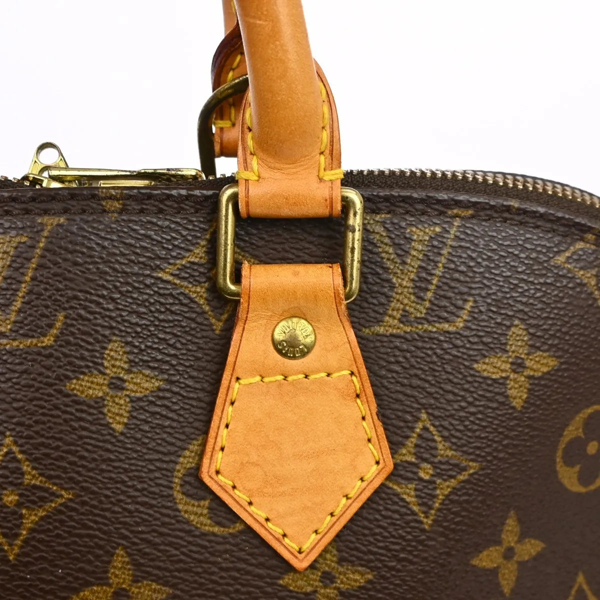 Louis Vuitton Alma Monogram Brown Canvas Handbag (Pre-Owned)