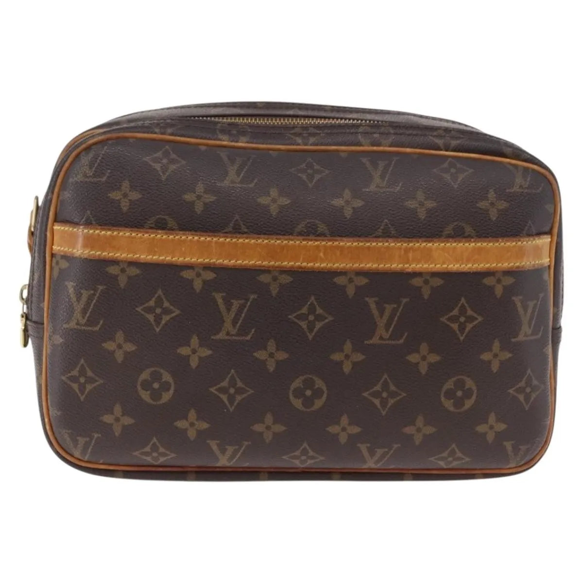 Louis Vuitton Reporter Monogram Brown Canvas Shoulder Bag Bag (Pre-Owned)
