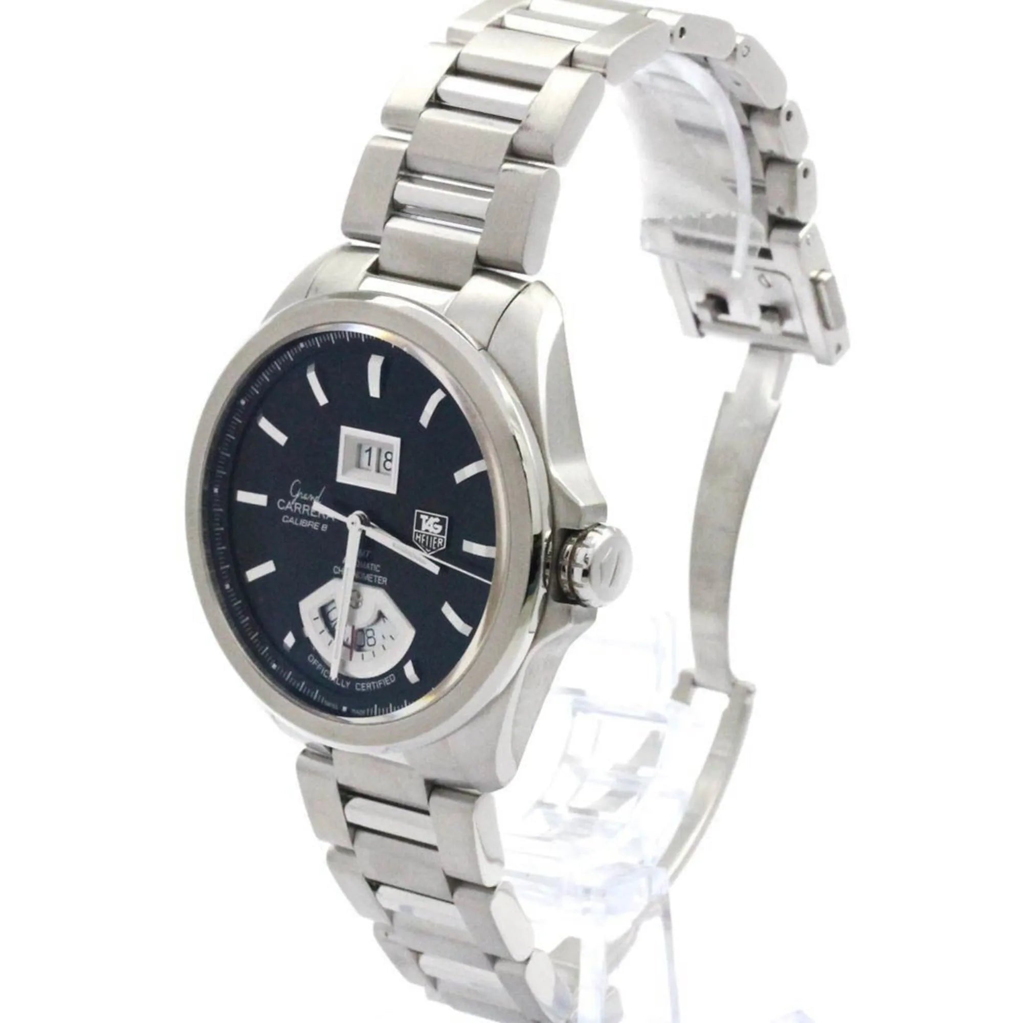 Tag Heuer Grand Carrera Calibre 8 Stainless Steel Watch (Pre-Owned)