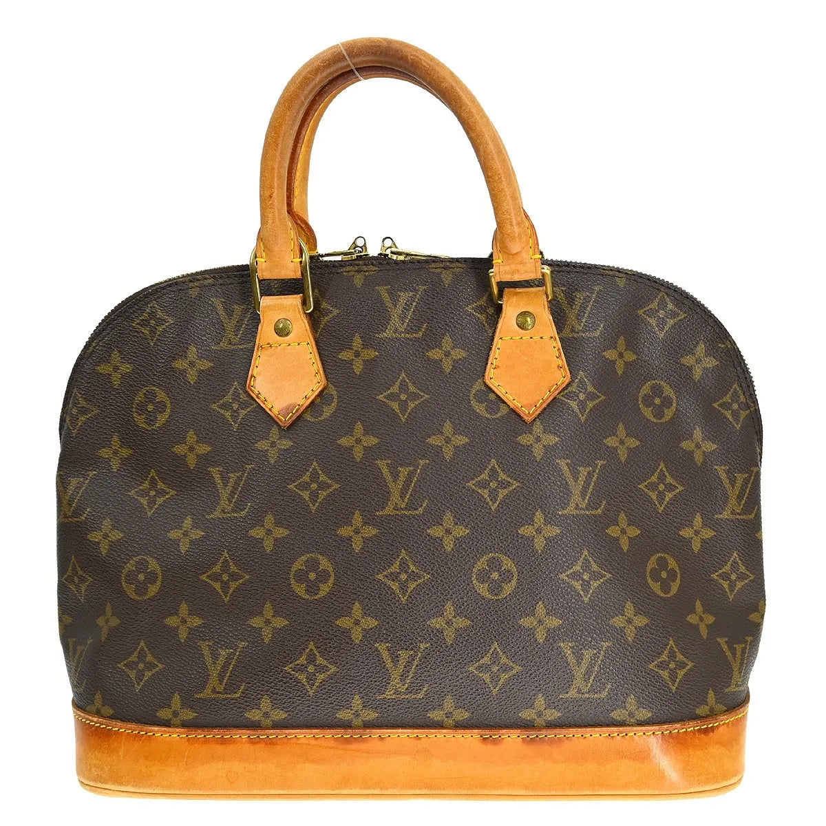 Louis Vuitton Alma Monogram Brown Canvas Handbag (Pre-Owned)
