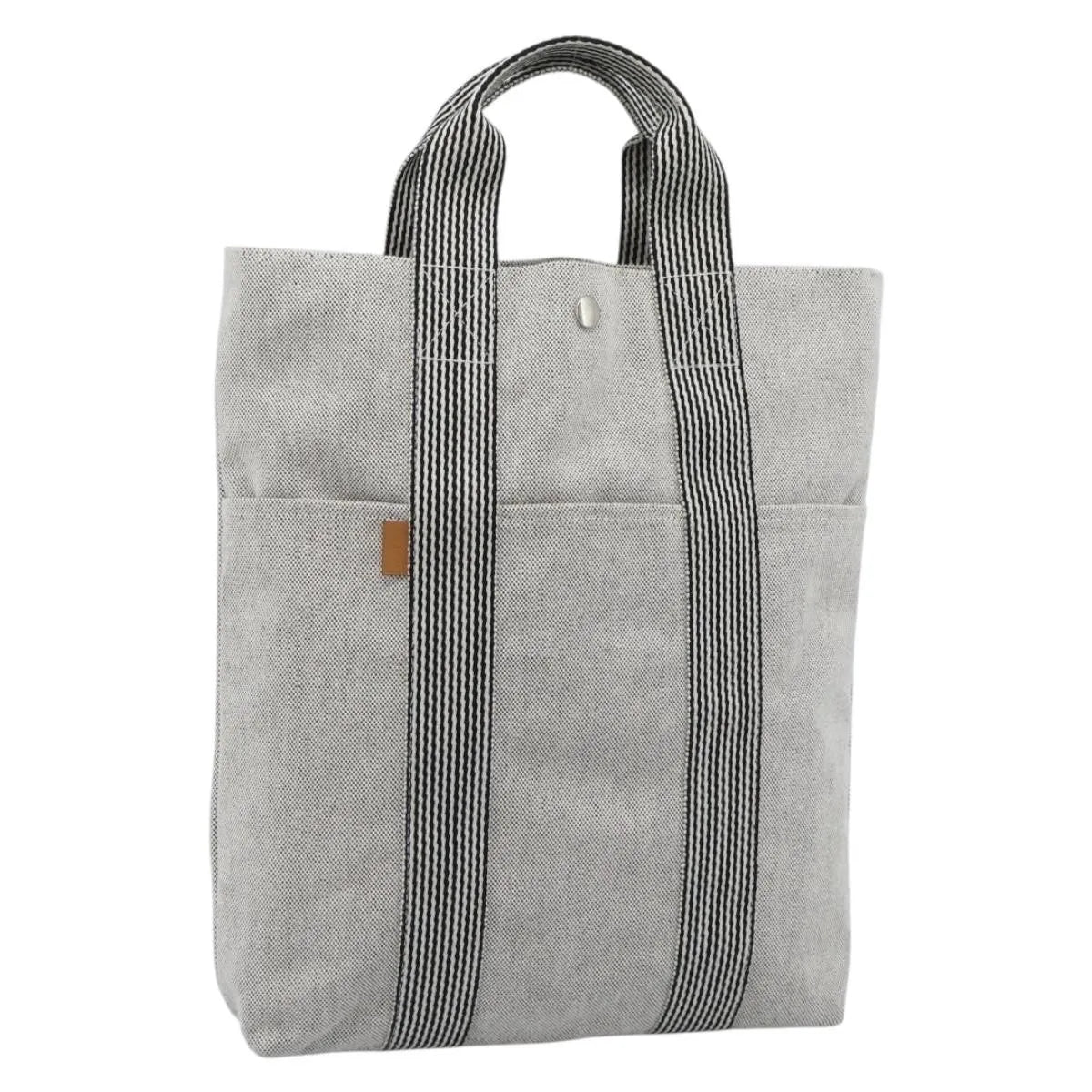 Hermes Fourre-Tout Herline Fourre-Tout Herline Gray Canvas Tote Bag Bag (Pre-Owned)