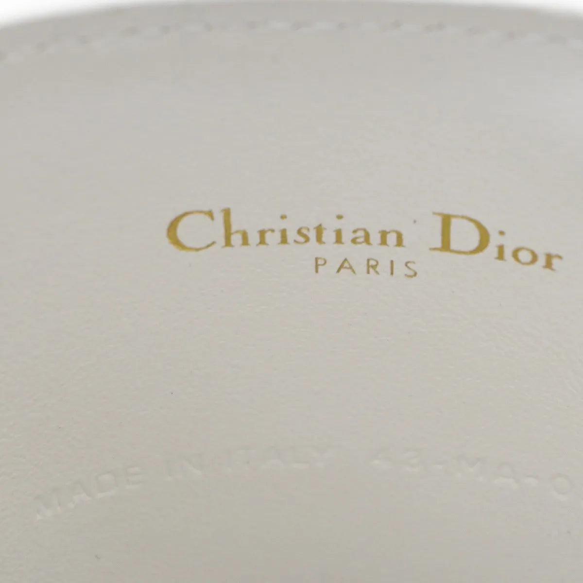 Christian Dior Vibe Bottle Holder Printed Leather White Leather Shoulder Bag Bag (Pre-Owned)