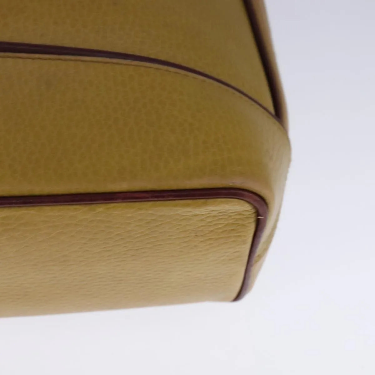 Cartier Must De Cartier Seau Leather Yellow Leather Shoulder Bag Bag (Pre-Owned)