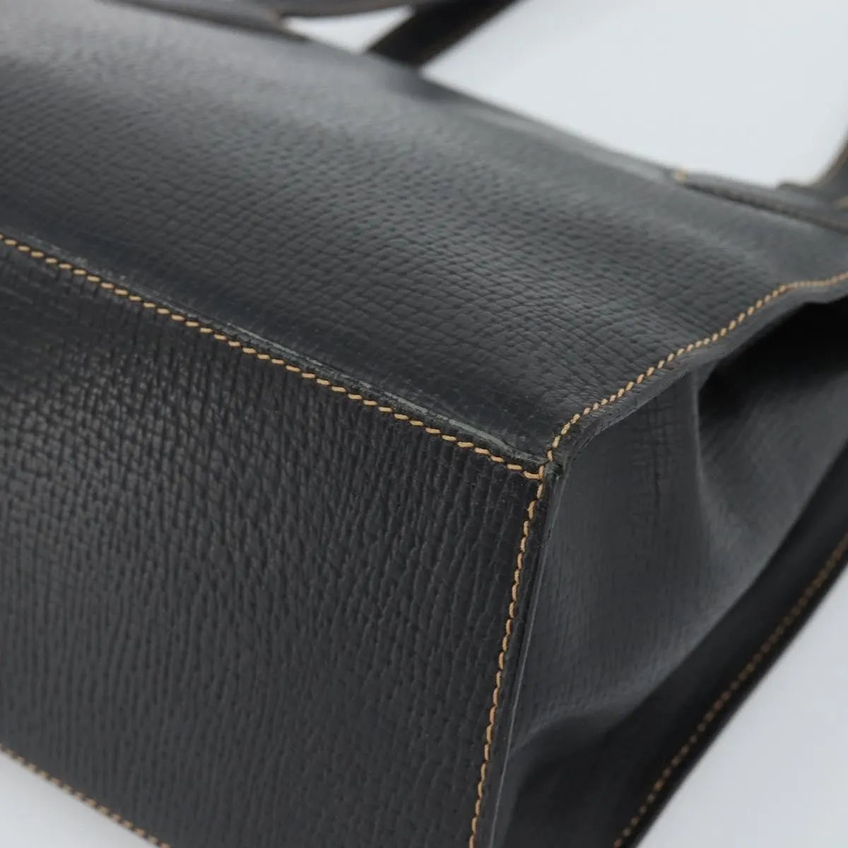 Loewe Vintage Leather Black Leather Tote Bag Bag (Pre-Owned)