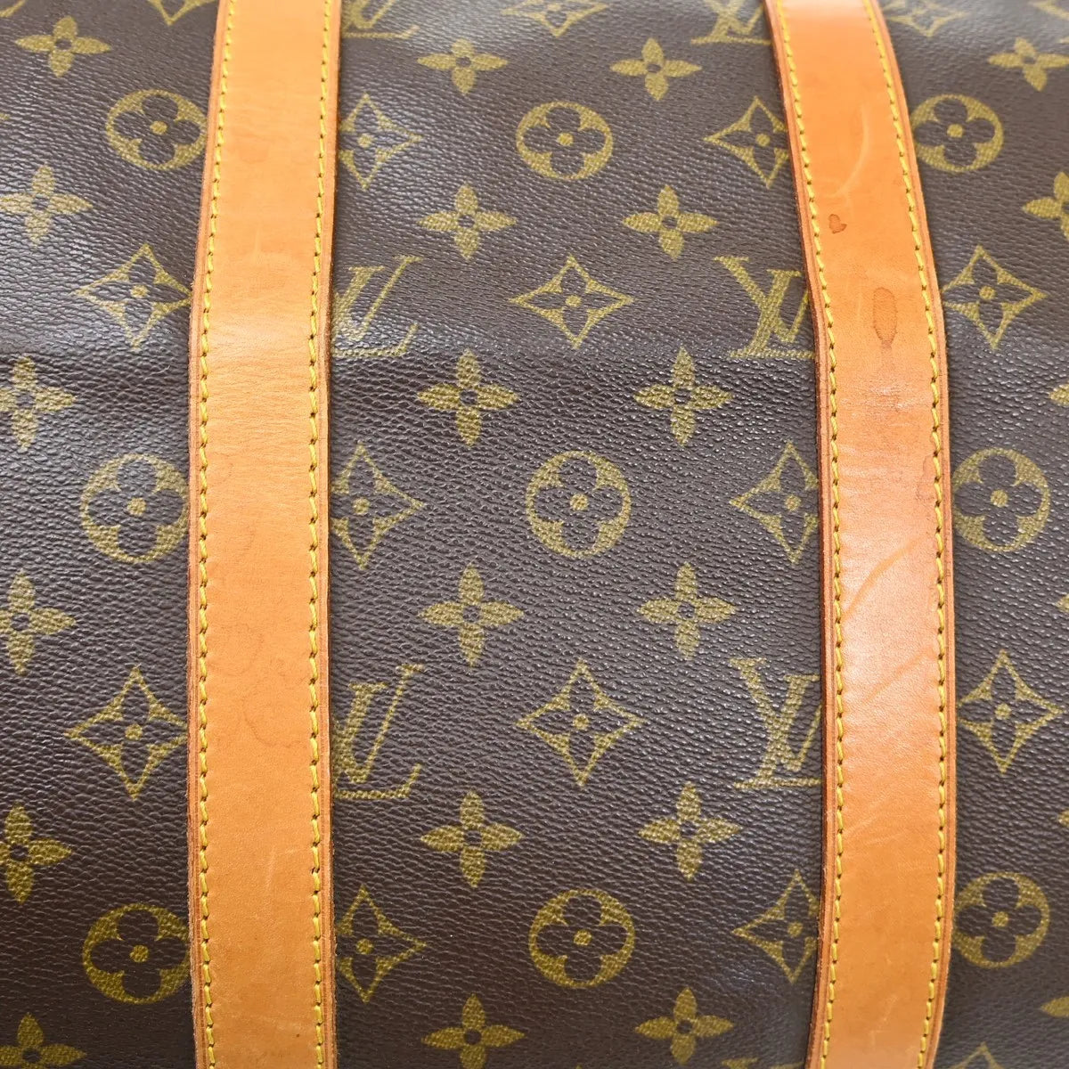 Louis Vuitton Keepall Bag Monogram Canvas Brown Canvas Travel Bag Bag (Pre-Owned)