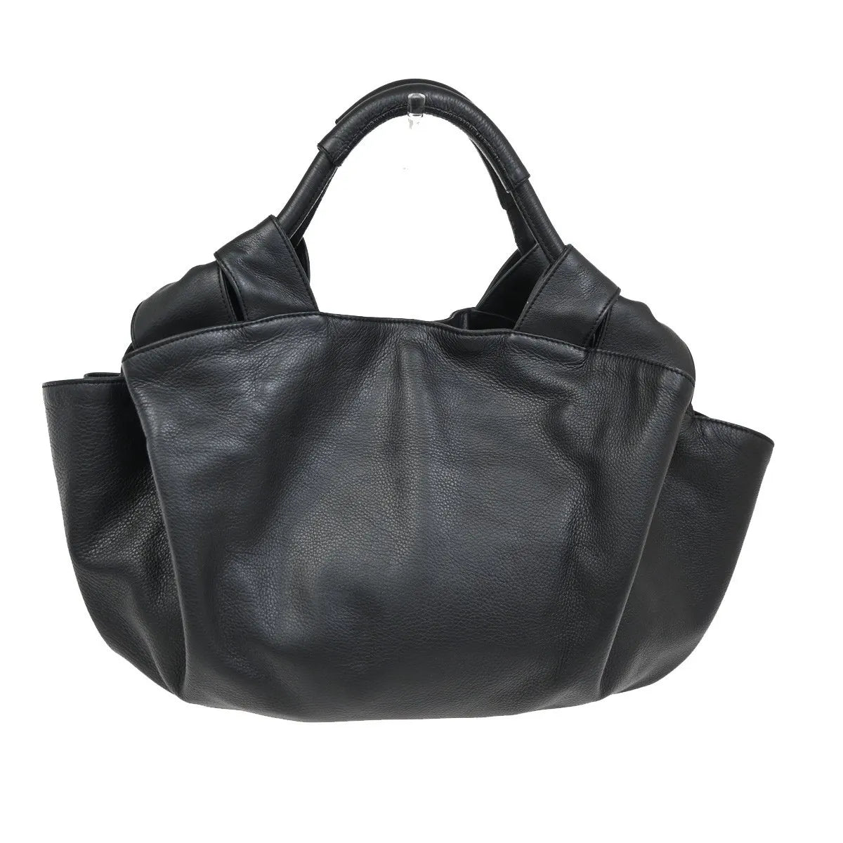 Loewe Anagram Logo Nappa Aire Hand Leather Black Leather Tote Bag Bag (Pre-Owned)