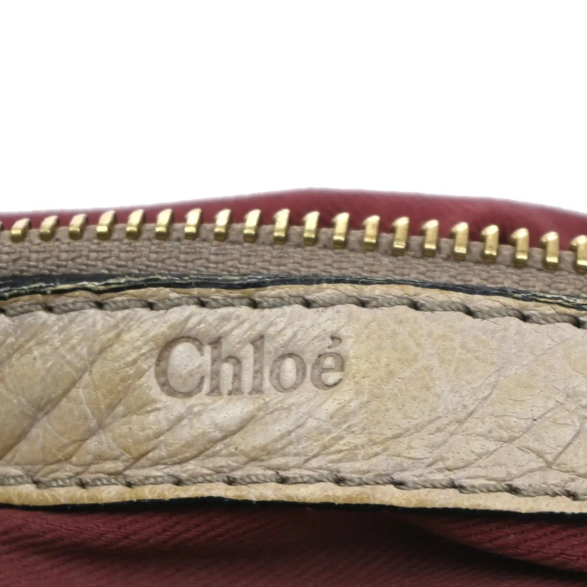 Chloe Heloise Hobo Leather Beige Leather Shoulder Bag Bag (Pre-Owned)
