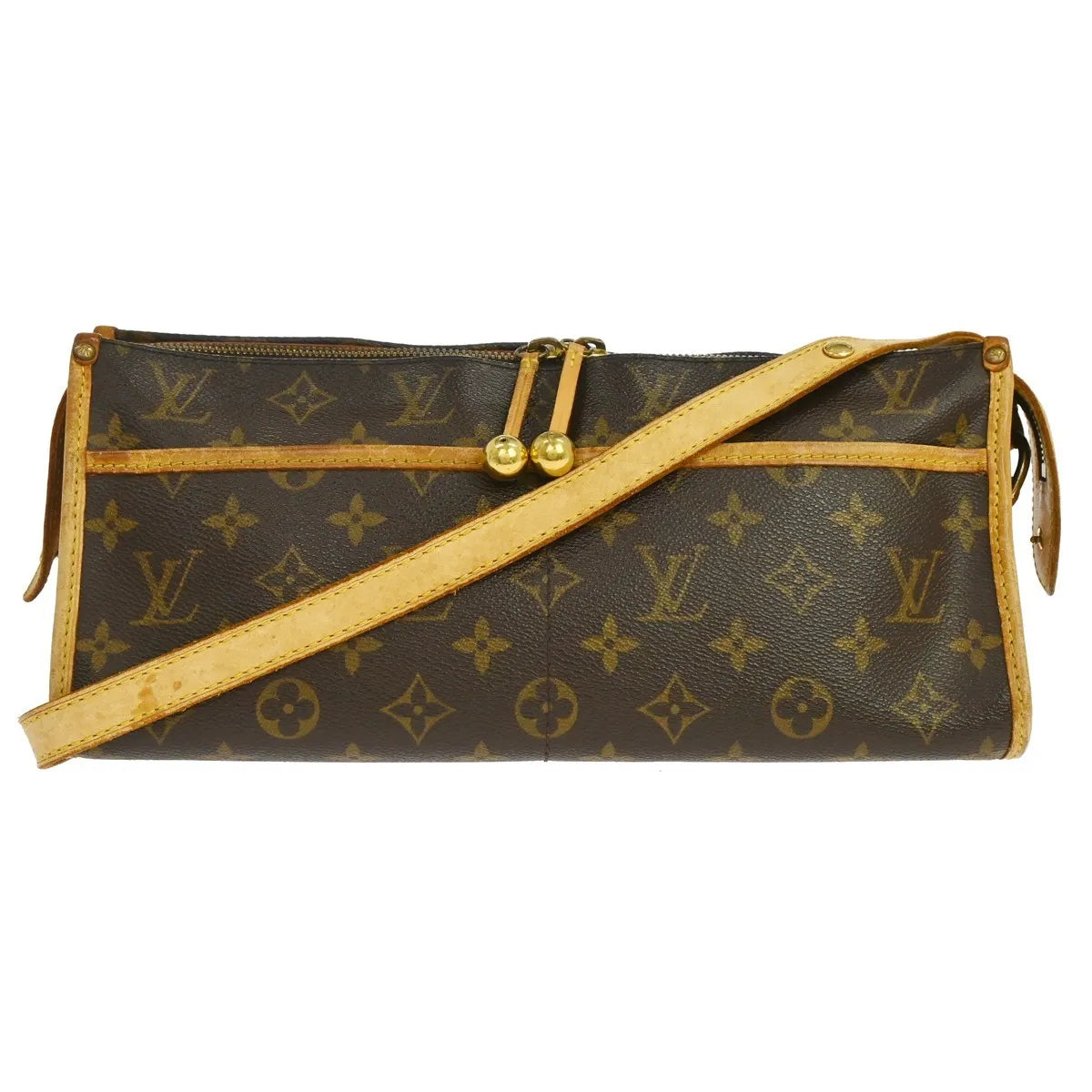 Louis Vuitton Popincourt Monogram Canvas Brown Canvas Shoulder Bag Bag (Pre-Owned)
