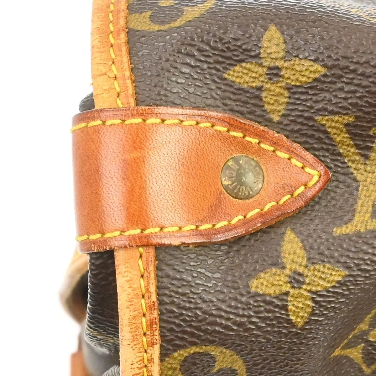 Louis Vuitton Saumur Monogram Canvas Brown Canvas Shoulder Bag Bag (Pre-Owned)