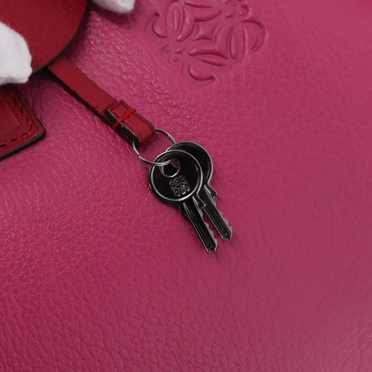 Loewe Amazona Leather Pink Leather Handbag (Pre-Owned)