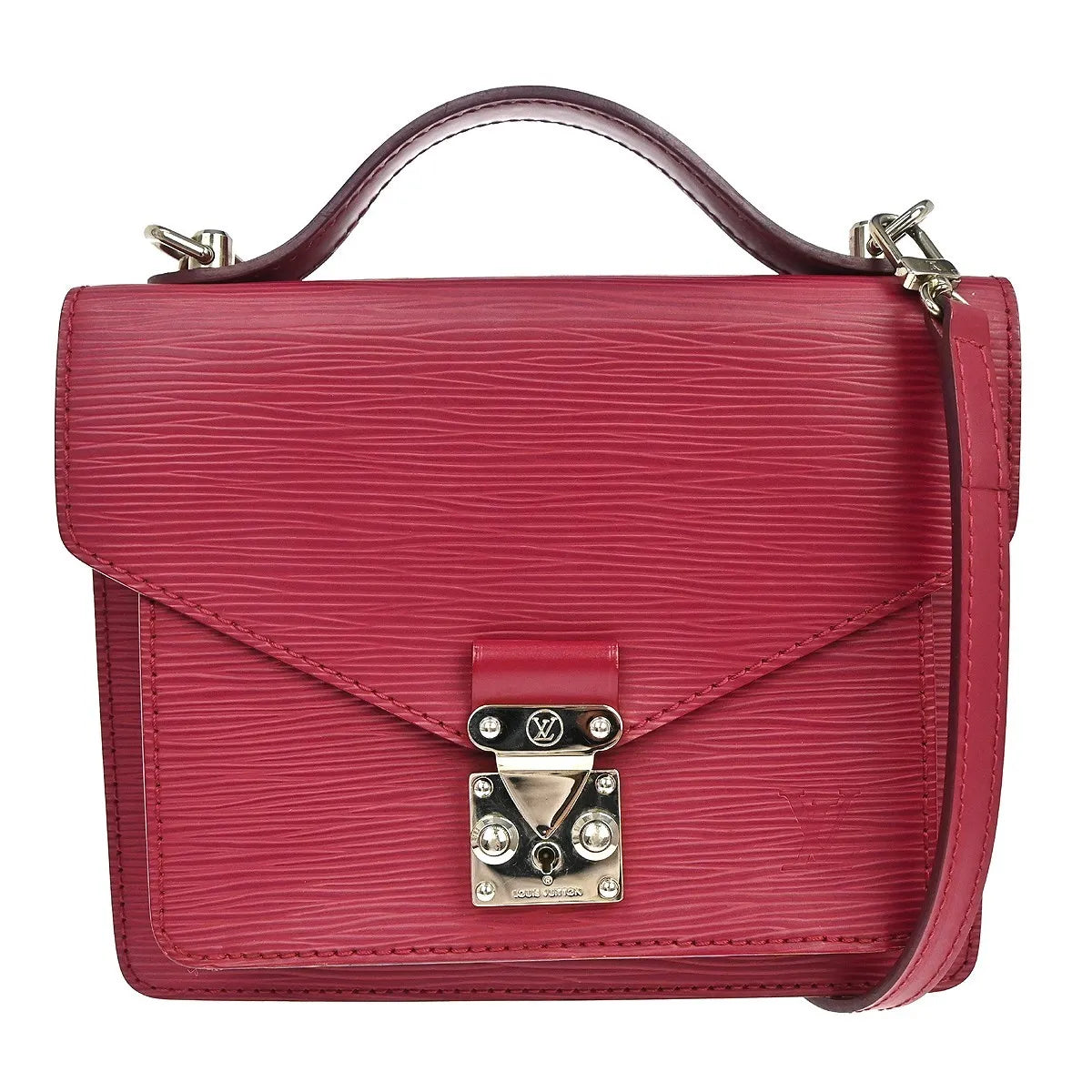 Louis Vuitton Monceau Epi Pink Leather Handbag (Pre-Owned)