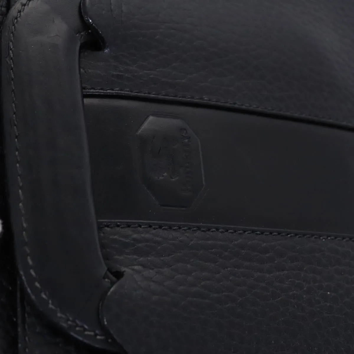 Burberry Vintage Leather Black Leather Briefcase Bag (Pre-Owned)