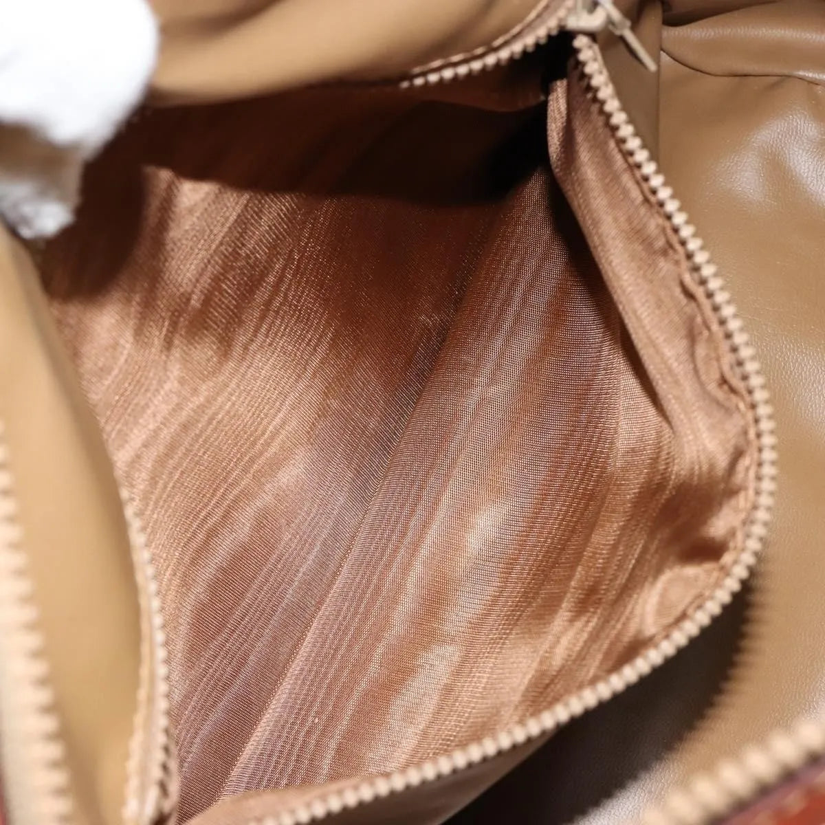 Celine Vintage Macadam Canvas Beige Canvas Handbag (Pre-Owned)