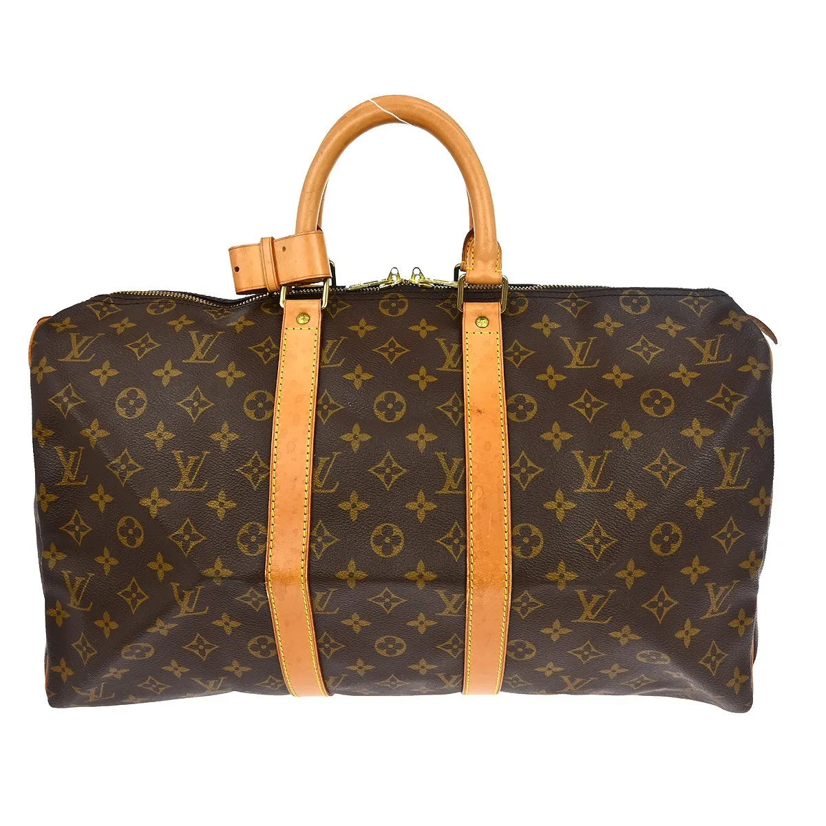 Louis Vuitton Keepall Bag Monogram Canvas Brown Canvas Travel Bag Bag (Pre-Owned)