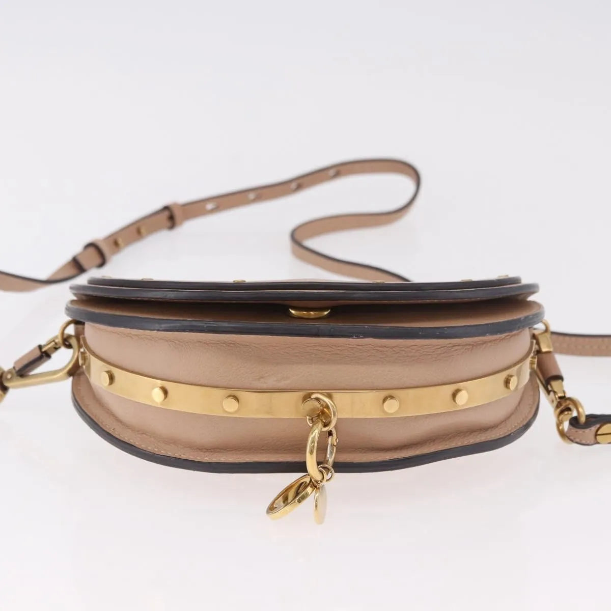 Chloe Nile Minaudière Leather Pink Leather Handbag (Pre-Owned)