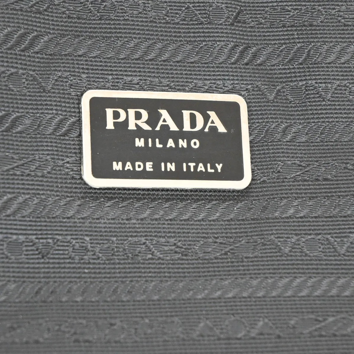 Prada Expandable Front Zip Boston Tessuto Black Nylon Travel Bag Bag (Pre-Owned)
