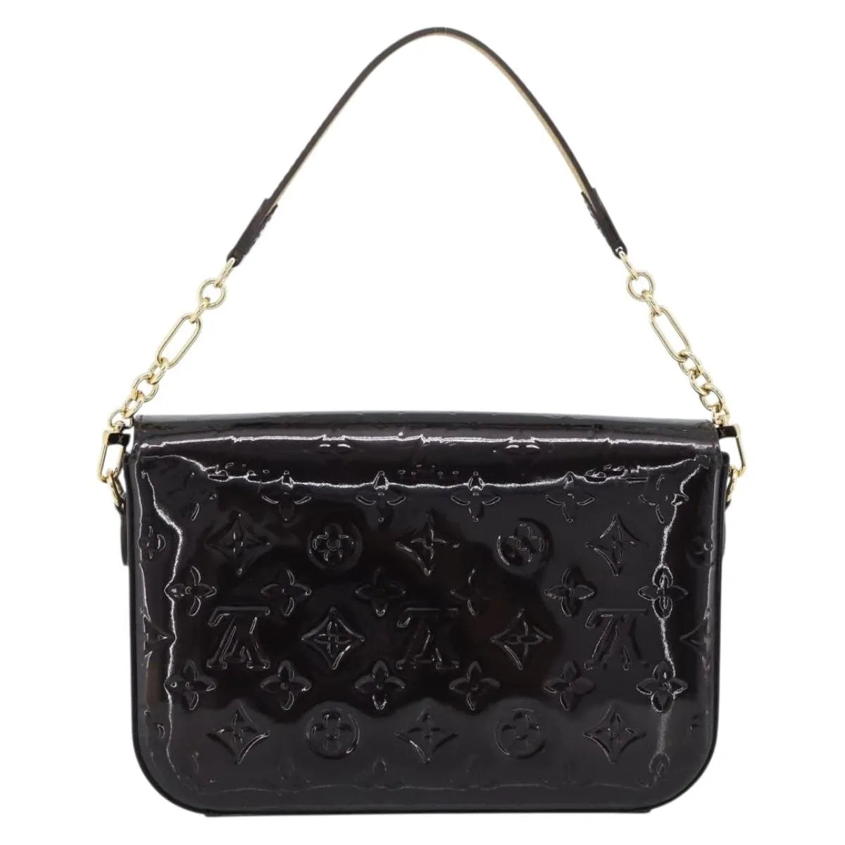 Louis Vuitton Rodeo Drive Monogram Vernis Black Patent_Leather Handbag (Pre-Owned)