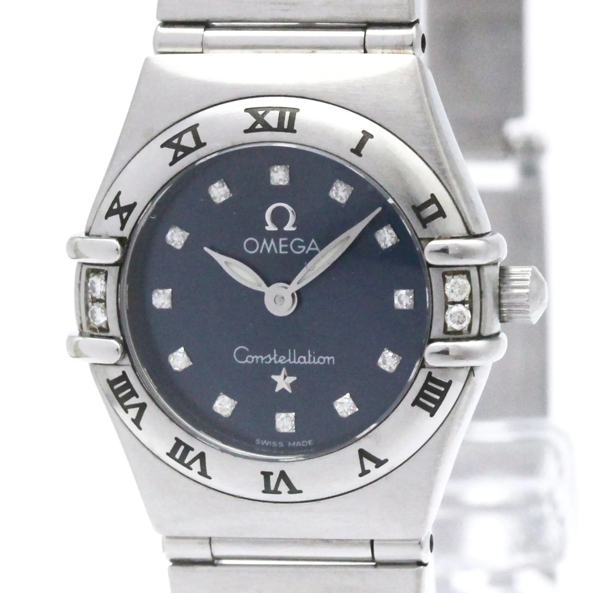 Omega Constellation Diamonds Quartz Stainless Steel Watch (Pre-Owned)