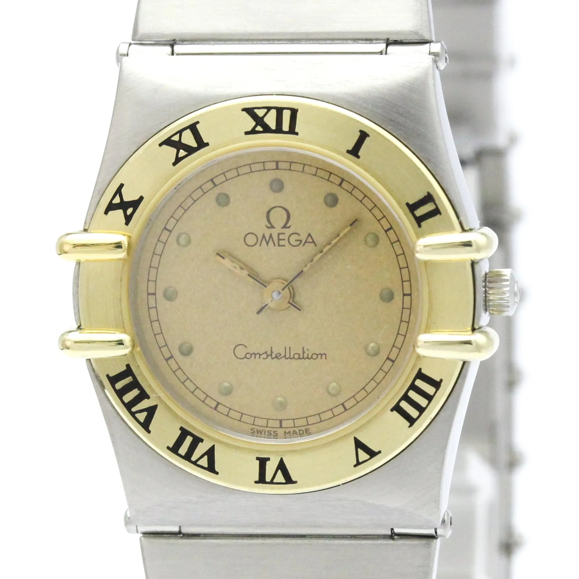 Omega Constellation Quartz Stainless Steel And Yellow Gold Watch (Pre-Owned)