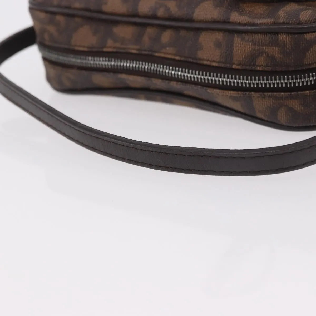 Christian Dior Vintage Trotter Diorissimo Canvas Brown Canvas Clutche & Pouche Bag (Pre-Owned)